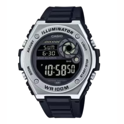 Casio General MWD-100H-1BV Black Resin Band Men Watch